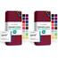Jacobson Jersey Spannbettlaken Spannbetttuch Baumwolle Bettlaken (60x120-70x140 cm, Bordeaux) (Packung mit 2)