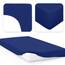 Jacobson Jersey Spannbettlaken Spannbetttuch Baumwolle Bettlaken (140x200-160x220 cm, Royal Blau)