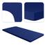 Jacobson Jersey Spannbettlaken Spannbetttuch Baumwolle Bettlaken (Topper 180-200x200 cm, Royal Blau)