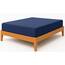 Spannbettlaken, 23 cm tief, 100% ägyptische Baumwolle, Einzelbett, Marineblau