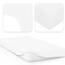 Jacobson Jersey Spannbettlaken Spannbetttuch Baumwolle Bettlaken (180x200-200x220 cm, Weiss)