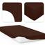 Jacobson Jersey Spannbettlaken Spannbetttuch Baumwolle Bettlaken (180x200-200x220 cm, Schokobraun)