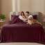 Utopia Bedding Bettwäsche-Set für King-Size-Bett, 4-teilig, gebürstete Mikrofaser, schrumpft und lichtbeständig, pflegeleicht (King-Size, Burgunderrot)