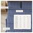 Great Bay Home Flanell-Bettwäsche-Set, California-Kingsize-Bett, 100 % türkische Baumwolle, doppelt gebürstet, bedruckt, ultraweich, gemütlich, 4-teiliges Bettwäsche-Set (Windowpane, Marineblau/Weiß)