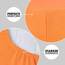 CelinaTex Jersey Topper Spannbettlaken Lucina Doppelpack 90x200-100x200cm orange 100% Baumwolle gekämmt bis 12cm Matratzenhöhe Spannbettbezug, Leintuch, Bettlaken, elastisch, Strech, Oeko-Tex