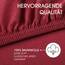 CelinaTex Jersey Topper Spannbettlaken Lucina Doppelpack 90x200-100x200cm Bordeaux rot 100% Baumwolle gekämmt bis 12cm Matratzenhöhe Spannbettbezug, Leintuch, Bettlaken, elastisch, Strech, Oeko-Tex