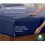 California Design Den Spannbettlaken für Super-Kingsize-Bett, weicher 100 % Baumwollsatin, tiefe Tasche mit elastischem Gummizug (Super-Kingsize-Bett, Indigoblau)