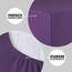 CelinaTex Jersey Spannbettlaken Lucina Doppelpack 90x200-100x200cm lila 100% Baumwolle gekämmt bis 26cm Matratzenhöhe Spannbettbezug, Leintuch, Bettlaken, elastisch, Strech, Oeko-Tex