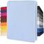 CelinaTex Jersey Topper Spannbettlaken Lucina 140x200-160x200cm Aqua blau 100% Baumwolle gekämmt bis 12cm Matratzenhöhe Spannbettbezug, Leintuch, Bettlaken, elastisch, Strech, Oeko-Tex