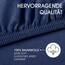 CelinaTex Jersey Topper Spannbettlaken Lucina 180x200-200x200cm dunkel blau 100% Baumwolle gekämmt bis 12cm Matratzenhöhe Spannbettbezug, Leintuch, Bettlaken, elastisch, Strech, Oeko-Tex