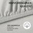 CelinaTex Jersey Topper Spannbettlaken Lucina 180x200-200x200cm Silber grau 100% Baumwolle gekämmt bis 12cm Matratzenhöhe Spannbettbezug, Leintuch, Bettlaken, elastisch, Strech, Oeko-Tex