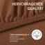 CelinaTex Jersey Topper Spannbettlaken Lucina 200x200-200x220cm Schoko braun 100% Baumwolle gekämmt bis 12cm Matratzenhöhe Spannbettbezug, Leintuch, Bettlaken, elastisch, Strech, Oeko-Tex