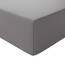 Amazon Basics Jersey Spannbettlaken, 100% Baumwolle, Spannbetttuch - Matratzenhöhe bis 30 cm, 180 x 200 cm, Dunkelgrau