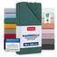Blumtal® Baumwolle Spannbettlaken 90x200 cm Basics Jersey im 2er Set - Oeko-TEX zertifiziertes Spannbetttuch 90x200 cm - Matratzenbezug 90x200 - Leintuch - Silver Pine