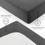 Blumtal® Baumwolle Spannbettlaken für Topper 90x200 cm Basics Jersey - Bettlaken 90x200 cm - Oeko-TEX zertifiziertes Spannbetttuch - Anthrazit