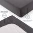 Blumtal Basics - Lenzuolo Con angoli elasticizzati in 100% Cotone (90 x 200 x 25 cm - Set di 2, Antracite)