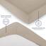 Blumtal® Baumwolle Spannbettlaken 120x200cm Basics Jersey - Bettlaken 120x200cm - Oeko-TEX zertifiziertes Spannbetttuch 120x200 - Bettbezug - Leintuch - Taupe