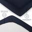 Blumtal® Baumwolle Spannbettlaken 135x190cm Basics Jersey - Bettlaken 135x190cm - Oeko-TEX zertifiziertes Spannbetttuch 135x190cm - Matratzenbezug 135x190 - Laken - Dark Ocean Blue - Blau