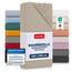 Blumtal® Baumwolle Spannbettlaken 160x200cm Basics Jersey - Bettbezug 160x200 cm - Oeko-TEX zertifiziertes Spannbetttuch - Bettbezug - Leintuch - Taupe