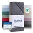 Blumtal Baumwollspannbettlaken 140x200 cm - 100% Baumwolle, Jersey, bis 25 cm Matratzenhöhe, Grau