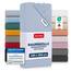 Blumtal® Basics Spannbettlaken Topper 180x200cmJersey - Bettlaken 180x200cm aus 100% Baumwolle - Oeko-TEX zertifiziertes Spannbetttuch 180x200cm - Topper Bezug 180x200 cm - Laken - Hellblau