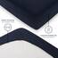 Blumtal® Basics Spannbettlaken Topper 180x200cmJersey im 2er Set - Bettlaken 180x200cm aus 100% Baumwolle - Oeko-TEX zertifiziertes Spannbetttuch 180x200 - Topper Laken - Dark Ocean Blue - Blau