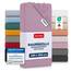 Blumtal® Baumwolle Spannbettlaken für Topper 180x200cm Basics Jersey im 2er Set - Bettlaken 180x200cm - Oeko-TEX zertifiziertes Spannbetttuch 180x200 - Topper Spannbettlaken 180x200 - Dusty Orchid