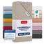 Blumtal® Baumwolle Spannbettlaken für Topper 180x200cm Basics Jersey im 2er Set - Bettlaken 180x200cm - Oeko-TEX zertifiziertes Spannbetttuch 180x200 - Topper Spannbettlaken 180x200 - Taupe