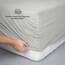 Blumtal Luxus Spannbettlaken 180x200cm Boxspringbett bis 40cm Höhe - Oeko-Tex Zertifizierte Baumwoll Bettlaken 180x200 Boxspringbett - Spannbettlaken 180x200cm Baumwolle - Moonlight Grey