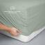 Blumtal Luxus Spannbettlaken 180x200cm Boxspringbett bis 40cm Höhe - Oeko-Tex Zertifizierte Baumwoll Bettlaken 180x200 Boxspringbett - Spannbettlaken 180x200cm Baumwolle - Summer Green