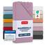 Blumtal® Baumwolle Spannbettlaken 200x200cm Basics Jersey - Oeko-TEX zertifiziertes Spannbetttuch - Matratzenbezug 200x200cm - Bettbezug - Leintuch - Dusty Orchid