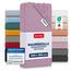 Blumtal® Baumwolle Spannbettlaken für Topper 200x200cm Basics Jersey - Bettlaken 200x200cm - Oeko-TEX zertifiziertes Spannbetttuch 200x200 - Topper Spannleintuch 200x200 - Betttuch - Dusty Orchid