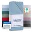 Blumtal® Baumwolle Spannbettlaken 200x200cm Basics Jersey - Bettbezug 200x200 cm - Oeko-TEX zertifiziertes Spannbetttuch - Bettbezug - Leintuch - Dusk Blue