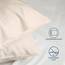 Kissenbezug 40x60 Beige 2er Set Mikrofaser Oeko-TEX Zertifiziert Dreamzie - Kopfkissenbezug 40x60 Weich