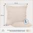 Kissenbezug 65x65 Beige 2er Set Mikrofaser Oeko-TEX Zertifiziert Dreamzie - Kopfkissenbezug 65x65 Weich