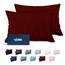 Dreamzie Kissenbezug 40x60 Burgunderrot 2er Set Mikrofaser Oeko-TEX Zertifiziert Kopfkissenbezug 40x60 Weich
