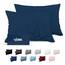 Dreamzie Kissenbezug 40x70 Dunkelblau 2er Set Mikrofaser Oeko-TEX Zertifiziert Kopfkissenbezug 40x70 Weich