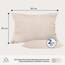 Kissenbezug 50x80 Beige 2er Set Mikrofaser Oeko-TEX Zertifiziert Dreamzie - Kopfkissenbezug 50x80 Weich
