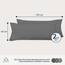 Kissenbezug 40x135 Anthrazit 2er Set Mikrofaser Oeko-TEX Zertifiziert Dreamzie - Kopfkissenbezug 40x135 Weich