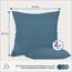 Dreamzie Kissenbezug 65x65 Blau 2er Set Mikrofaser Oeko-TEX Zertifiziert Kopfkissenbezug 65x65 Weich