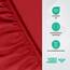 Utopia Bedding - Spannbettlaken 90x200cm - Rot - Gebürstete Polyester-Mikrofaser Spannbetttuch - 35 cm Tiefe Tasche