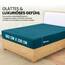 Utopia Bedding - Spannbettlaken 180x200cm - Denim Blau - Gebürstete Polyester-Mikrofaser Spannbetttuch - 35 cm Tiefe Tasche