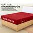 Utopia Bedding - Spannbettlaken 140x200cm - Rot - Gebürstete Polyester-Mikrofaser Spannbetttuch - 35 cm Tiefe Tasche