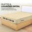 Utopia Bedding - Spannbettlaken 200x200cm - Beige - Gebürstete Polyester-Mikrofaser Spannbetttuch - 35 cm Tiefe Tasche