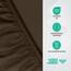 Utopia Bedding - Spannbettlaken 140x200cm - Braun - Gebürstete Polyester-Mikrofaser Spannbetttuch - 35 cm Tiefe Tasche