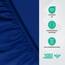 Utopia Bedding - Spannbettlaken 180x200cm - Royal Blau - Gebürstete Polyester-Mikrofaser Spannbetttuch - 35 cm Tiefe Tasche