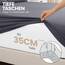 Utopia Bedding - 2er Set Spannbettlaken 200x200cm - Grau - Oeko-Tex Zertifiziertes - Gebürstete Mikrofaser Spannbetttuch - 35 cm Tiefe Tasche