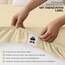Utopia Bedding - 2er Set Spannbettlaken 180x200cm - Beige - Oeko-Tex Zertifiziertes - Gebürstete Mikrofaser Spannbetttuch - 35 cm Tiefe Tasche