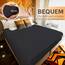 NatureMark 2er Pack Jersey Spannbettlaken, Spannbetttuch 100% Baumwolle in vielen Größen und Farben MARKENQUALITÄT ÖKOTEX Standard 100 | 180 x 200 cm - 200 x 200 cm - Anthrazit/Schwarz
