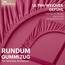 NatureMark 2er Pack Jersey Spannbettlaken, Spannbetttuch 100% Baumwolle in vielen Größen und Farben MARKENQUALITÄT ÖKOTEX Standard 100 | 120x200 cm - Bordeaux rot